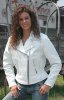 Женская мотоциклетная куртка из белой кожи "Светлый ангел дорог"  - L7013ZW_0164.JPG