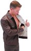 Кожаная куртка Denim Style с подкладкой из Шерпы - M1412HN_0654.jpg
