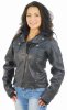 Женская куртка из тяжёлой буйволиной кожи с закруглённым воротником и съёмной подкладкой с капюшоном - L11011ZK_0135.jpg
