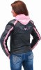 Женская кожаная куртка из буйволиной кожи с розовой полосой и съёмной подкладкой с капюшоном - L655522HZP_0194.JPG