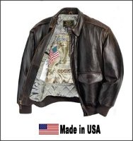 Кожаная лётная куртка ВВС США Antique Leather A-2