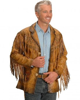 Кожаная ковбойская куртка Kobler Maricopa Beige