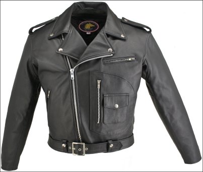 Легендарная американская байкерская куртка-косуха "Чёрный жеребец"  Horsehide