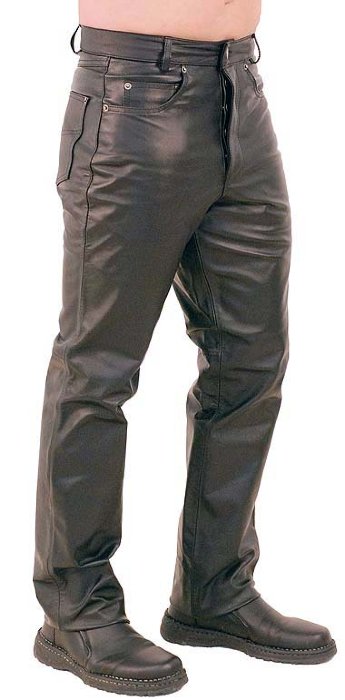 Кожаные байкерские штаны толщина кожи 1,3 мм Кожаные мужские штаны сделанные в классическом джинсовом стиле с пятью карманами. Штаны выполнены из премиальной толстой буйволиной кожи толщиной 1,3 мм. Подкладка из нейлона.
Длина по внутреннему шву - 34 дюйма. Ширинка на кнопках и застёжка пояса на пуговице.
