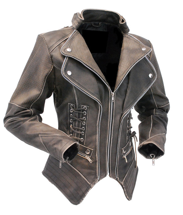 Женская кожаная куртка в стиле Steampunk  эксклюзивная женская мото куртка выполнена в популярном стиле Steampunk