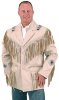 Мужская куртка цвета сливок в стиле Western с кожаной бахромой - m2537bbfw_0037.jpg