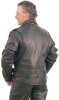 Байкерская куртка-"косуха" удлиннённая сзади, из кожи быка, толщина 1,3 мм. - 
