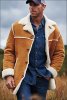 Люксовая зимняя мужская меховая ковбойская куртка  El Dorado - 