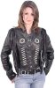 Женский чёрный жакет в стиле Western, с вышивкой, бусами и бахромой - l4250fbk_3669.jpg